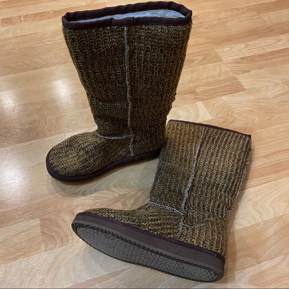 Nine West Brown Knitted Boots